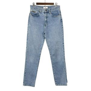 Vintage 80s 90s YES Jeans 9/10 Georges Marciano High Waisted Light Wash Tapered‎
